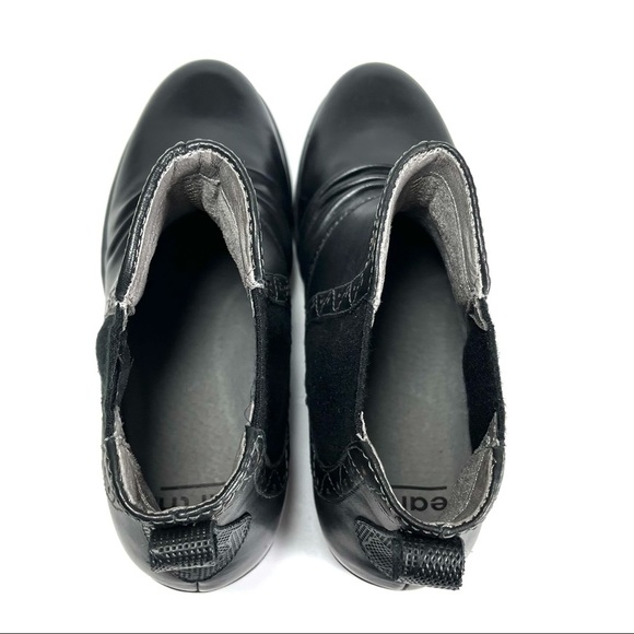 Earth Denali Aspect Ankle Boots Black Leather - Picture 10 of 12